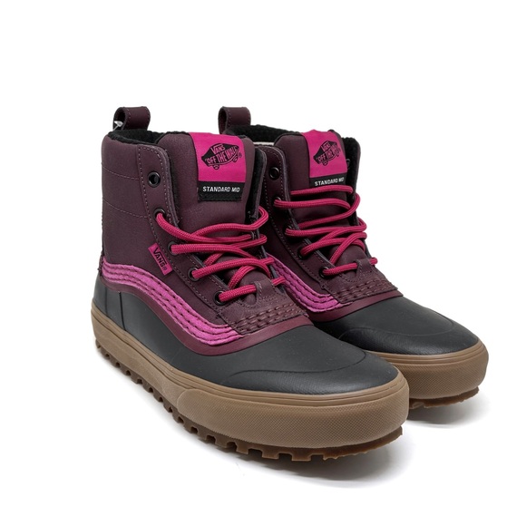 Vans Shoes - Vans Standard Mid MTE Snow Boot Purple Pink Black Size 10